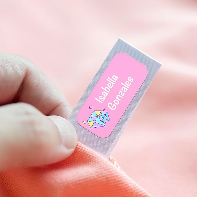 Personalized Waterproof Name Labels for Kids | Optional Packs 50, 150, 230 Labels | Custom Name Stickers for Kids' Clothing Tag, Water Bottle, Lunch Box, Customize Kid Name Label for Daycare Unicorn