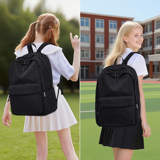 ZUBOND Backpack for School Girls and Boys, Lightweight School Bookbag for Teens, College Students Women & Men, Cute Large Laptop Backpack Fits 17.3 Inch Notebook