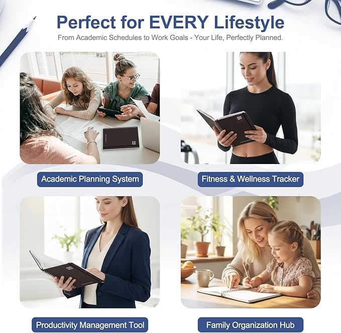 Planner 2026-2027, Weekly and Monthly Academic Planner, July 2026 - June 2027, Hardcover Calendar Agenda Book for School Year Planning, School Supplies for Teacher and Student, A5(6.3'' x 8.5'')