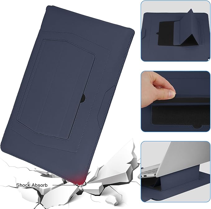 HoYiXi 15-15.6" Laptop Sleeve-Compatible with MacBook Pro 16/15.4'' MacBook Pro 15, Mac Air 15 - Waterproof Soft 15 16 inch pc case for H P, Dell, Acer, Asus,15 inch Laptop case,Blue