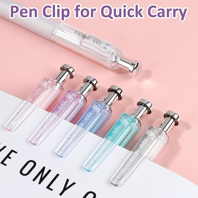 FIOVER Gel Pens, 12 Pcs 0.5mm Quick Dry Black Ink Pens, Fine Point Smooth Writing Pens, Retractable with Silicone Grip, High-End Cute Aesthetic Office School Supplies, Gifts for Women Men (12pcs)