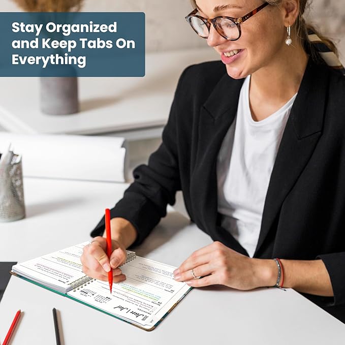 Planner 2026-2027, Monthly and Weekly Academic Planner July 2026 - June 2027, Hardcover Student Teacher Planning Agenda Calendar Book with Tabs, Perfect for Office School Supplies, A5 (6.3" x 8.5") - Emerald Shores