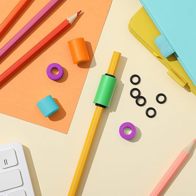 20 Pcs Pencil Weights Handwriting Aid 0.7/0.5/0.35/0.2 oz Adjustable Weights for Kid, or Special Need Improve Penmanship for Autism, Quivers, or Fine Motor Skill Disability(Soothing Tones)