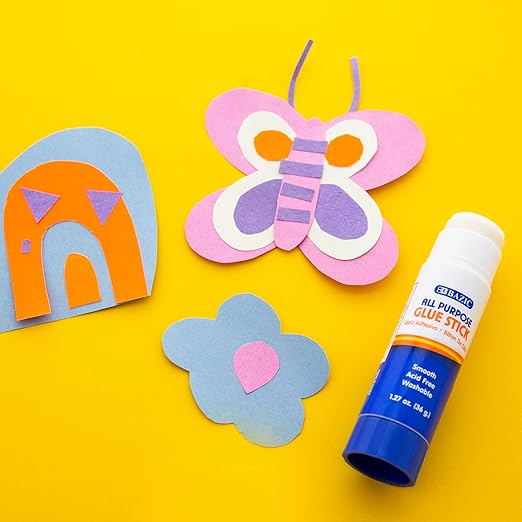 BAZIC Products Premium Jumbo Glue Stick 36g/1.27 Oz, Multi-Purpose Acid Free, Glue Sticks, for Photos Paper Kids Art Craft at School Home Office, 144-Pack