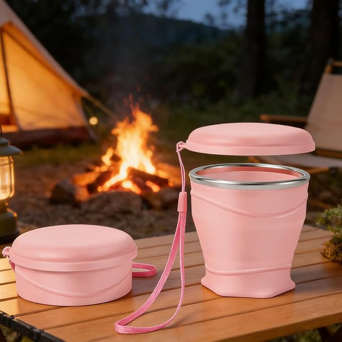 Coffee Cups with Lids,8.8oz/260ml Food Grade Drinking Cups Water Bottle | Leakproof Water Bottle | for Camping Backpacking Outdoors Travel Women Men Kids Family