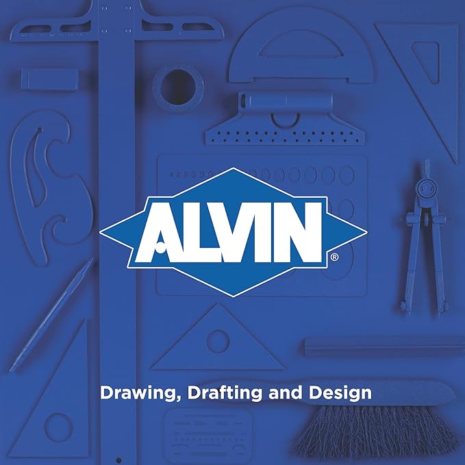 ALVIN Clear Acrylic Ruler, Scratch Resistant, Multipurpose Drawing, Drafting, and Design Tool, Great for Both Students, Hobbyists, and Professionals Model T40-12 - 12 inches