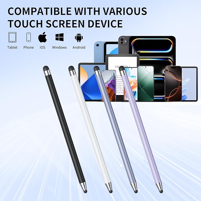 Stylus (10Pcs), Stylus Pen for Touchscreen, High Precision and Sensitivity Stylus Pen for Android Smartphone and Tablets, Compatible with Capacitive Touch Screen (Watermelon red)