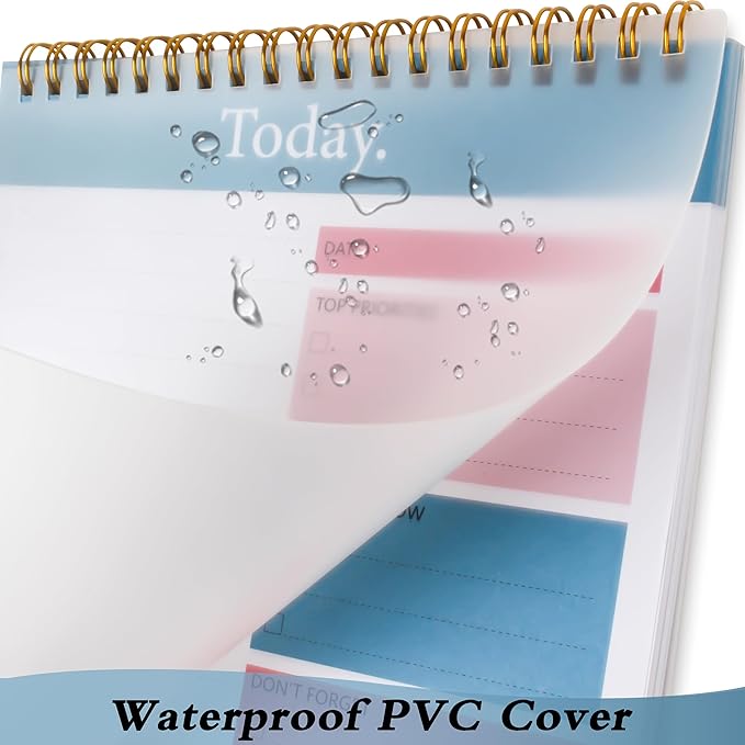 104 Pgs To Do List Notepad - Daily Planner Notepad Undated 52 Duplex-Printed Undated Sheets Tear Off, 6.5" x 9.8" Checklist Productivity Organizer with Hourly Schedule for Tasks