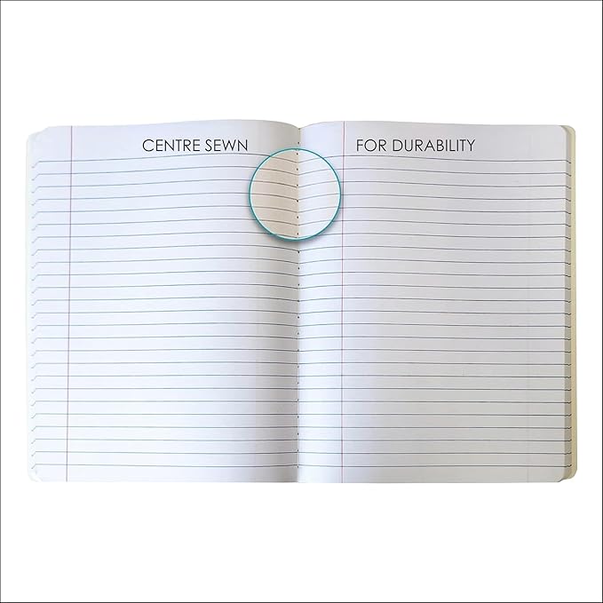 Composition Book – 100 Sheets, Wide Ruled, 9.75 x 7.5 inch – Durable Cover – School & Office Use – Pack of 4 - Color Marble Design