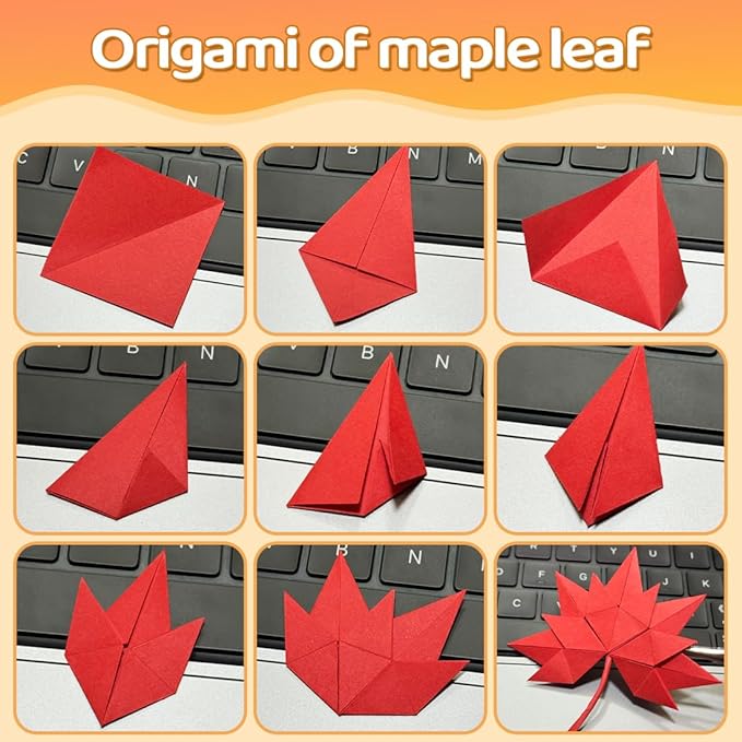EPPINGWIN 1000 Sheets Origami Paper, 20 Colors Colored Paper, 6"×6" Square Paper for Crafts, Origami Kit with Craft Guide