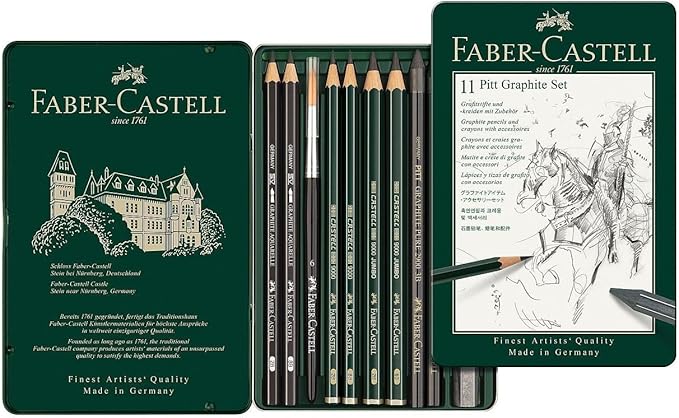 Faber-Castell 11 Piece Pitt Graphite Tin Set