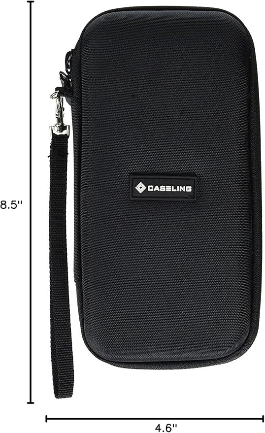 Caseling Hard Case for Texas Instruments TI Nspire CX II CAS, CX II, CX, CX CAS - Graphing Calculator Protective Carrying Case, Wrist Band, Extra Pockets for USB, Cables, Accessories