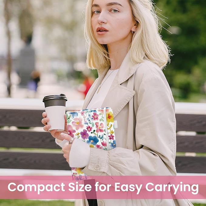 Taja Pretty Dotted Journal for Women, Aesthetic Cute Hardcover Leather Journal for Writing, A5 Journaling Notebook for Work & Sketch, Perfect for Office School Home, 160 Pages, Bloom Floral