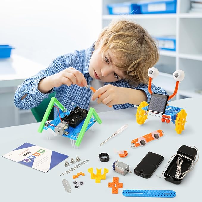 STEM Toys for Ages 8-13, Boys Crafts Robotics Science Kits for Kids Age 8-12, Robot Building Kit for Kids 8-10, Experiments Activities, Engineering STEM Toys 7+ 6 7 8 9 10 11 12 + Year Old Gifts