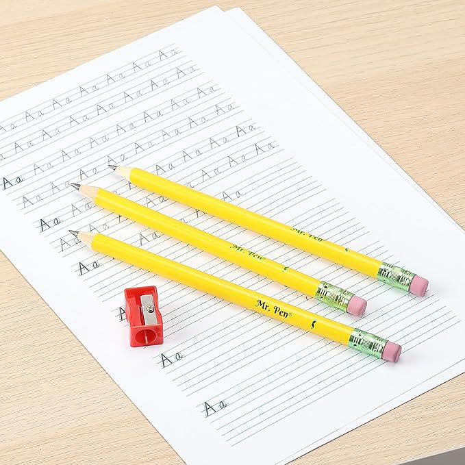 Mr. Pen- Jumbo Pencils, 20 Pack with 1 Sharpener, Yellow Barrels, Smooth Black 2 HB Graphite Cores, Large Preschool Pencils, Smooth Writing Lead for Kindergarten, Kids and School Supplies