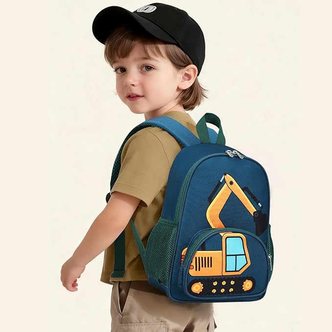 LOIDOU Toddler Backpack Boys 12 Inch Kids Preschool Kindergarten School Backpack Book Bag for Daycare Nursery Travel