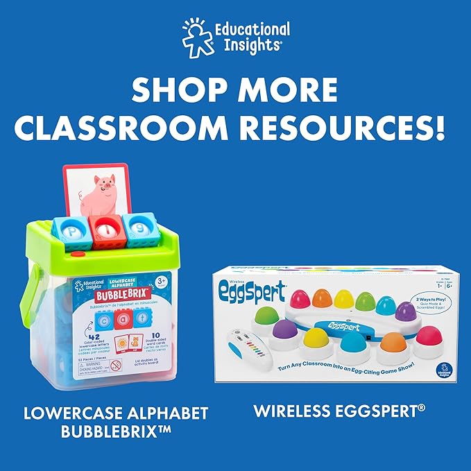 Educational Insights ABC Arc Mat AlphaMagnets Small Group Set - Classroom Magnetic Letter Board, Toddler Alphabet Magnets, Magnetic Letters and Numbers, ABC Learning Toys for Kids Ages 3-5