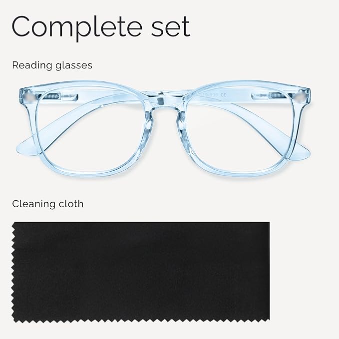 CCVOO Reading Glasses for Women/Men, Eyeglasses, Blue Light Readers for Women/Men, Computer Eye Glasses, Cheaters