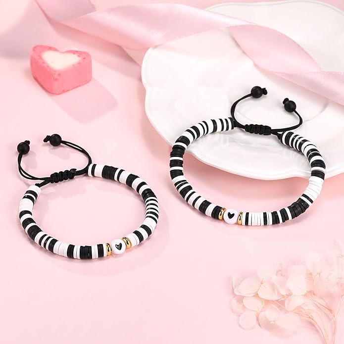 UPROMI First Day of Preschool/Kindergarten/1st Grade/2nd Grade/School Gift, Back to School Bracelet Mommy and Me Dad and Son