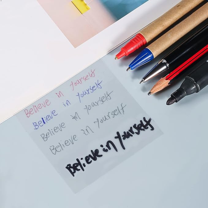 Transparent Sticky Notes,3x3 Inch Clear Sticky Notes,Waterproof White Bible Sticky Note,Transparent Stickers for School Supplies College(10 Packs,500 Sheets)