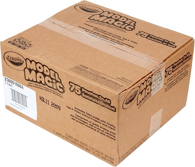 Crayola Model Magic - White (75ct), 1oz Modeling Air Dry Clay Alternative, Teacher Classroom Must Haves, Bulk School Supplies for Kids, 3+