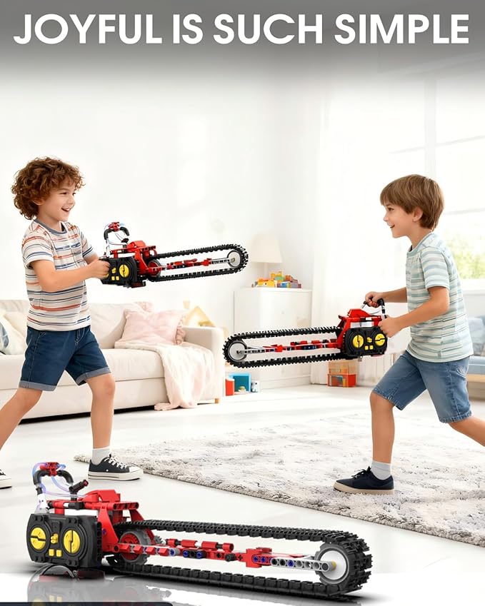 STEM Robot kit for Kids Ages 8-12, 5 In1 Science Building Blocks Kit, Remote & App Control Chainsaw Robot Toys, Technic Engineering Construction Sets for Kids 8 9 10 11 12 13 (429PCS)