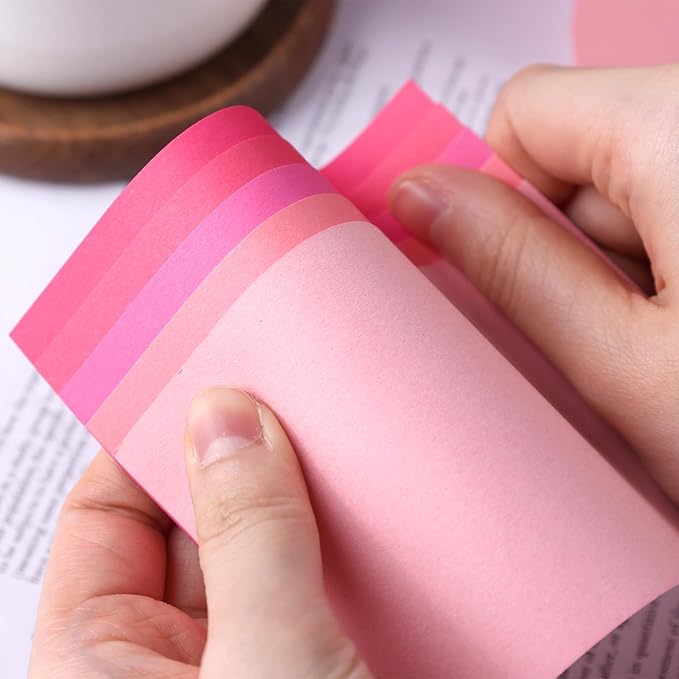 Koogel Pink Index Cards 3x5, 300PCS Pink Cards for Back to School, Heavyweight Blank Notecard Flashcards for Studying Supplies Learning Memory Students Note Taking To Do List, 5 Pinks