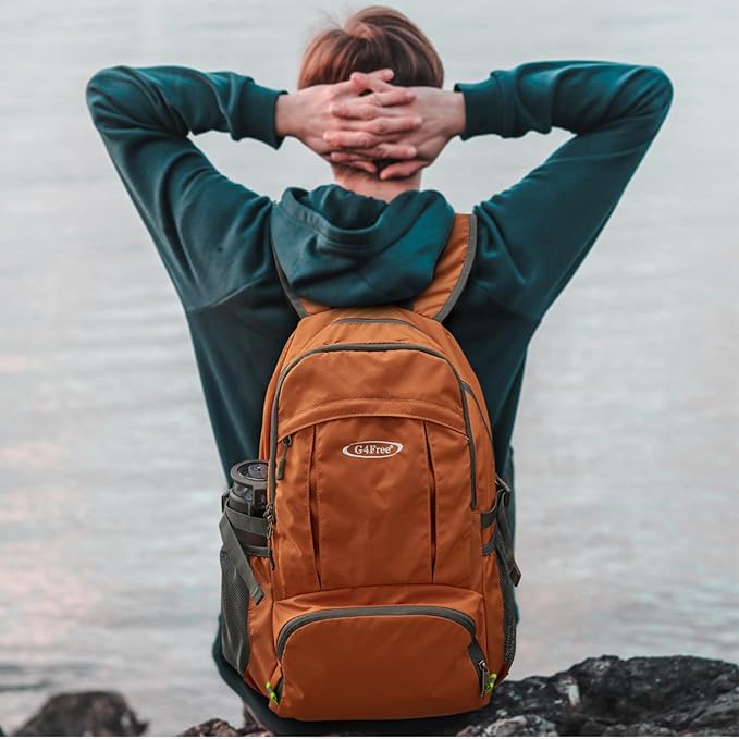 G4Free Lightweight Packable Hiking Backpack, Waterproof Travel Daypack
