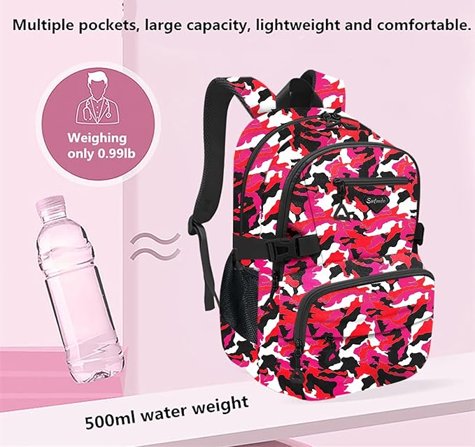 Casual Lightweight Backpacks for Boys & Girls, School Bookbags, 15 "Laptop Backpack, Travel Bag (212-shong)