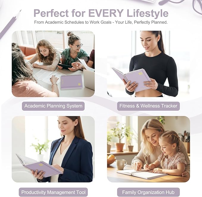 Planner 2026-2027, Weekly and Monthly Academic Planner, July 2026 - June 2027, Hardcover Calendar Agenda Book for School Year Planning, School Supplies for Teacher and Student, Letter Size(8.5'' x 11'')