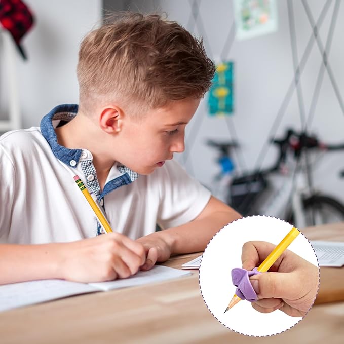 20Pcs Pencil Grips for Kids Handwriting,Pencil Grips for Toddlers, Adults, Preschooler, Special Education Supplies - Improve Handwriting Skills with Comfortable and Adjustable
