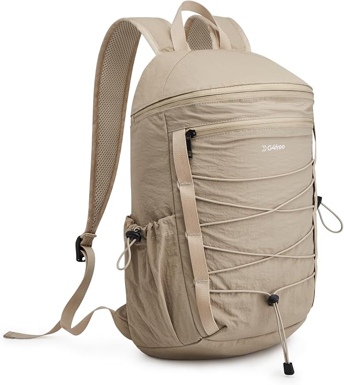 G4Free 20L Hiking Travel Backpack for Women Men | Lightweight Backpacks with Luggage Trolley Strap, Daypack for Outdoor Daily Camping