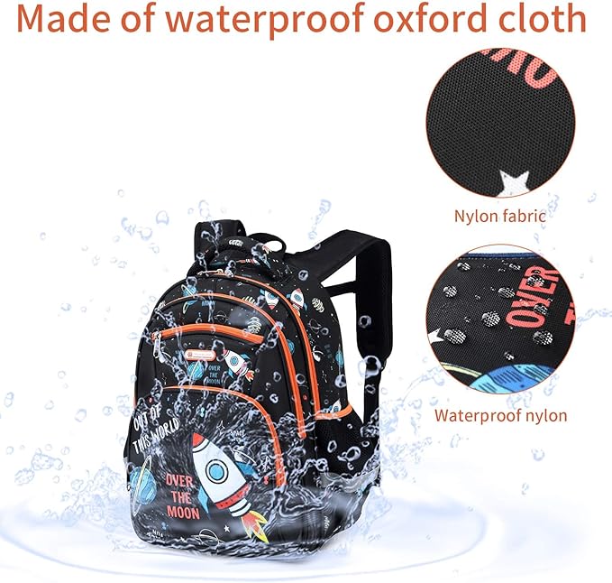 Cusangel Kids Backpack Boys, Elementary Kindergarten Preschool School Bag 16 inch Multifunctional Cute Large Capacity