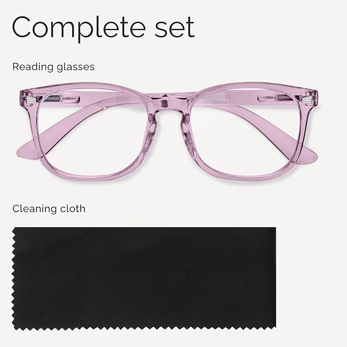CCVOO Reading Glasses for Women/Men, Eyeglasses, Blue Light Readers for Women/Men, Computer Eye Glasses, Cheaters