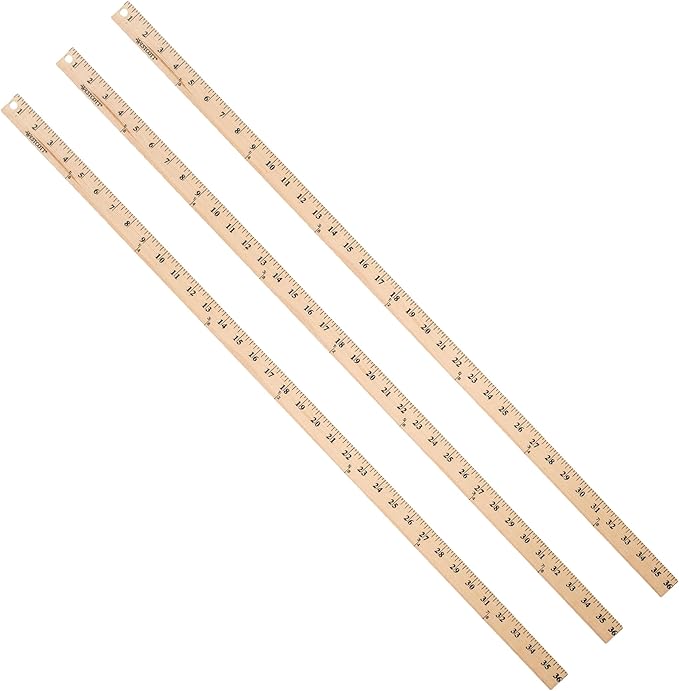 Westcott Wood Yardstick, 36" (Pack of 3)