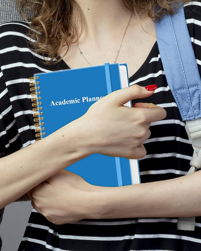 Academic Planner for 2026-2027 or Anytime - Undated Weekly Student Planner For Homeschool, High School, College & Nursing Students, 200 Pages, 5.8" x 8.5", Blue