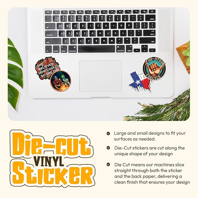 Personalized Name Stickers for Water Bottles - Custom Waterproof Vinyl Labels for Labeling Tumblers, Laptops, Cars, Helmets, Cups, and Daycare Items (6 Stickers)