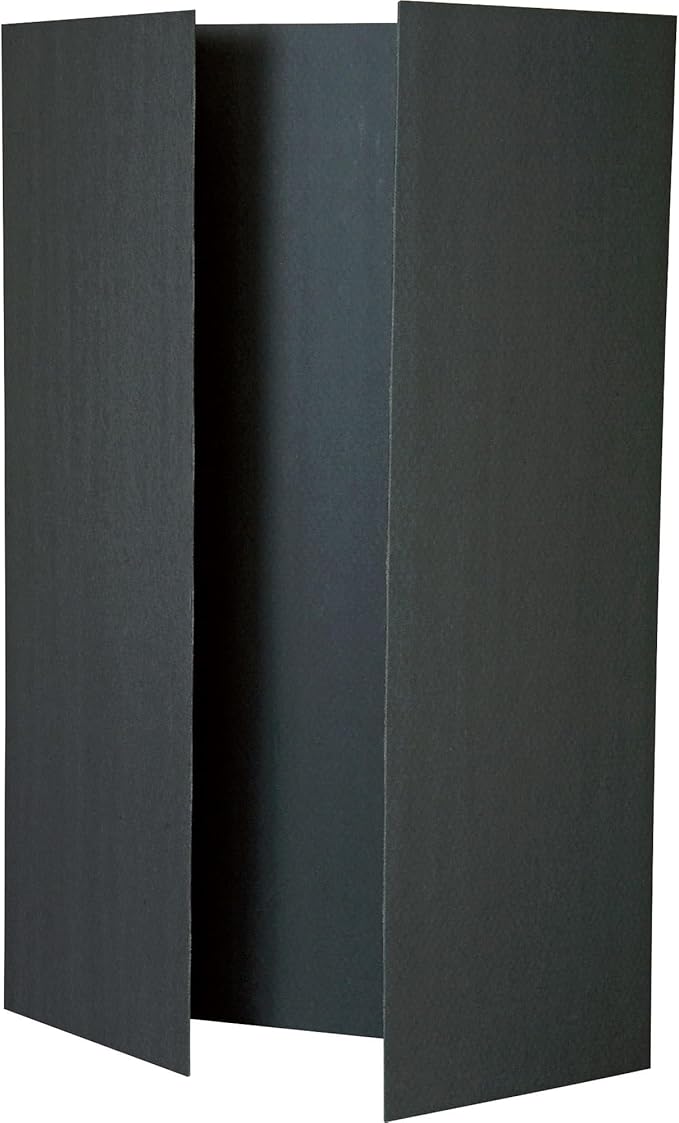Pacon Foam Presentation Board, Black, 48" x 36", 12 Boards