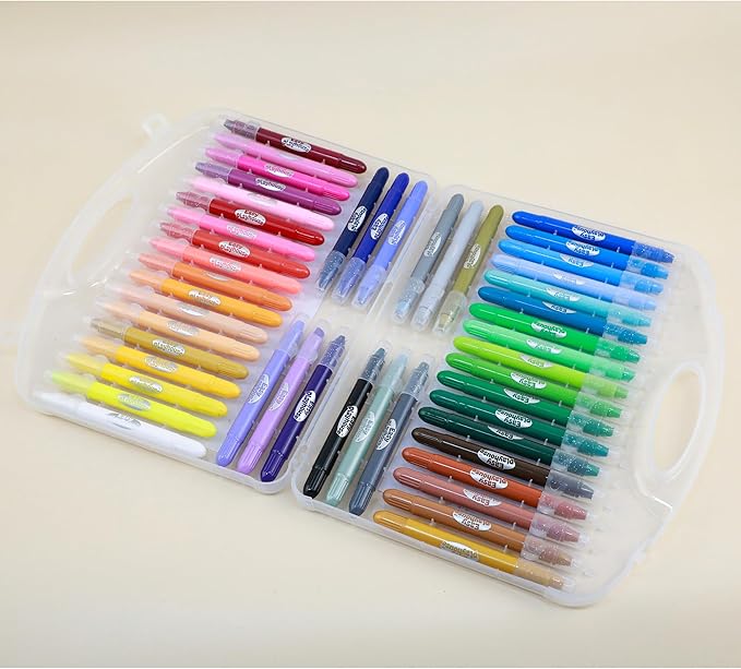 Easy Playhouse: Tempera Paint Sticks - 48pk, Vibrant Color Set, Non-Toxic, No Mess, Washable, Water Soluble, Quick Drying, Art-Craft Supplies, Kids 3+
