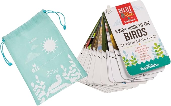 Little Birder Bird Watching Set for Kids, Outdoor Explorer Kit with 4x30 Binoculars, STEM Nature Toy for Backyard Travel Activities Ages 5+ - Beetle & Bee