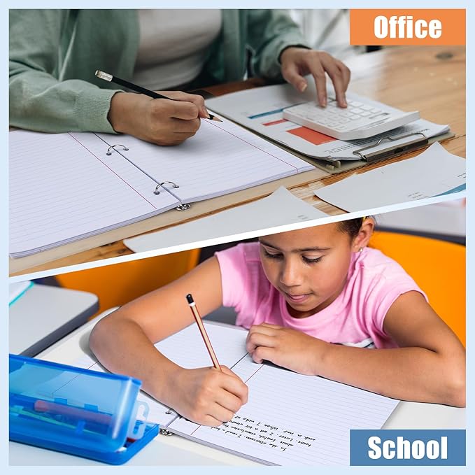 Loose Leaf Notebook Paper 750 Sheets 5 Packs Bulk for 3 Ring Binder, 8x10.5 Filler Paper Wide Ruled 3-Hole Punched Lined Paper for Writing Office Business School College Home (150 Sheets/Pack)