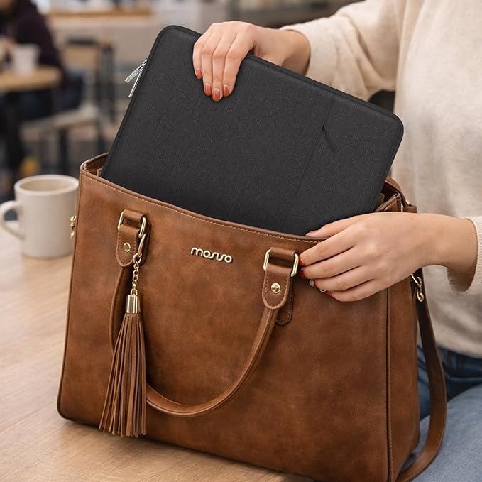 MOSISO Laptop Case 15 inch, 15 inch Laptop Sleeve Compatible with MacBook Air M5 A3448 M4 A3241 M3 A3114 M2 A2941 2026-2023, Dell XPS, Polyester Vertical Computer Sleeve Bag with Pocket, Black