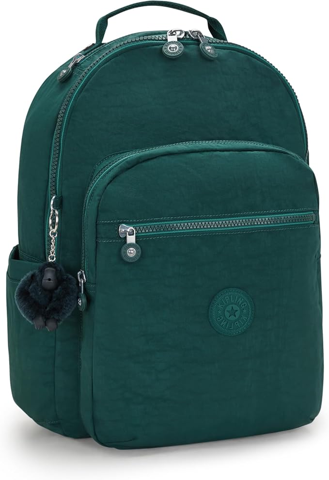 Kipling Women's Seoul 15" Laptop Backpack, Durable, Roomy with Padded Shoulder Straps, Built-In Protective Sleeve