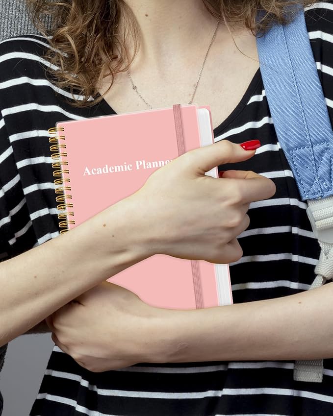 Academic Planner for 2026-2027 or Anytime - Undated Weekly Student Planner For Homeschool, High School, College & Nursing Students, 200 Pages, 5.8" x 8.5", Pink