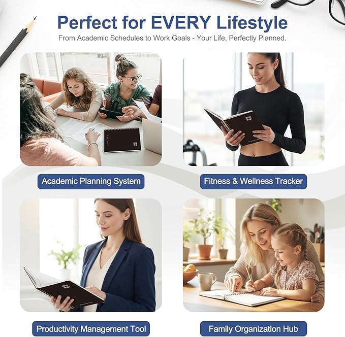 Planner 2026-2027, Weekly and Monthly Academic Planner, July 2026 - June 2027, Hardcover Calendar Agenda Book for School Year Planning, School Supplies for Teacher and Student, Letter Size(8.5'' x 11'')