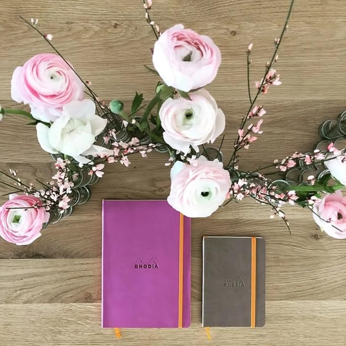 Rhodia Rhodiarama SoftCover Notebook - 80 Dots Sheets - 6 x 8 1/4 - Lilac Cover