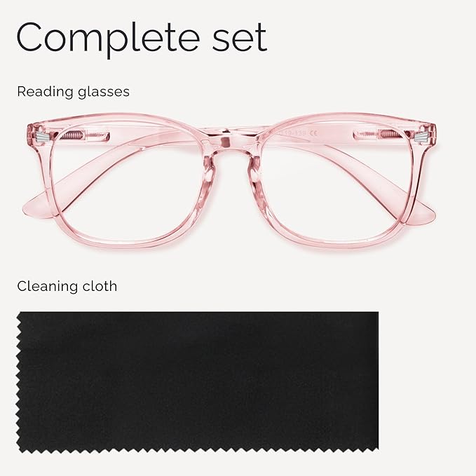 CCVOO Reading Glasses for Women/Men, Eyeglasses, Blue Light Readers for Women/Men, Computer Eye Glasses, Cheaters