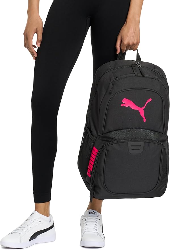 PUMA Unisex Adult Evercat Contender Backpack, Black/Rose Gold