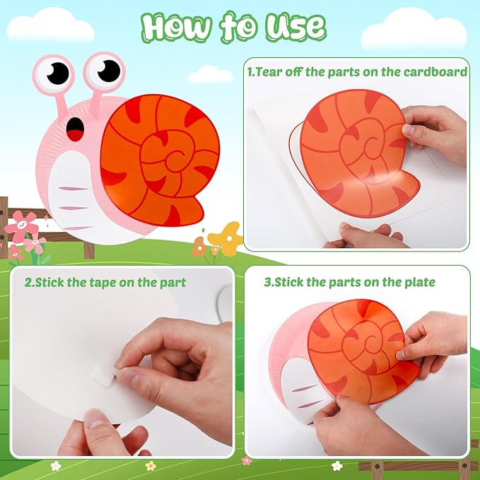 MDCGFOD 16 Pack Arts and Crafts for Kids, Toddler Crafts Animal Paper Plate Art Kit Gift for 3 4 5 6 Year Old Boys Girls DIY Kids for Birthday Party Favor Preschool Classroom Party Games (Farm)