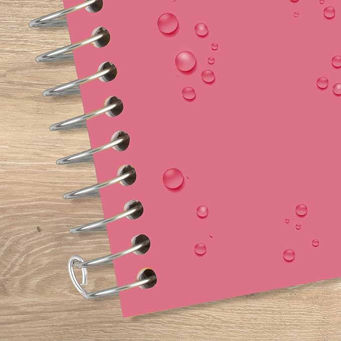 Five Star Spiral Notebook + Study App, 1 Subject, College Ruled Paper, 8-1/2" x 11", 100 Sheets, Fights Ink Bleed, Water Resistant Cover, Prom Pink (820002R)